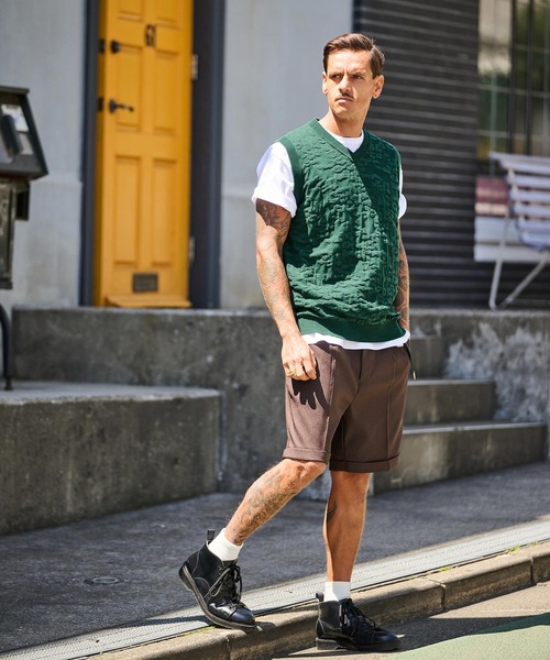 THEOREM ベスト ジレ mcg3647-Layer of Leopard VN Vest レオパード