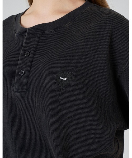 ONCILY（オンシェリー） tシャツ HENRY NECK THERMAL T-SHIRT