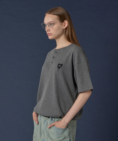 ONCILY（オンシェリー） ヘンリーネック tシャツ HENRY NECK THERMAL T