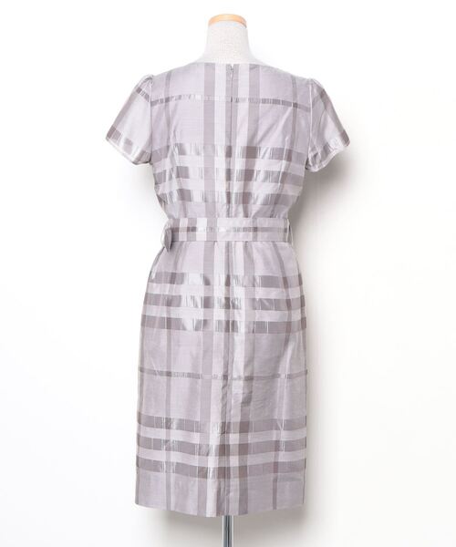 ★専用★BURBERRY 半袖ワンピース BURBERRY 「BURBERRY」 チェック柄半袖ワンピース 40 グレー