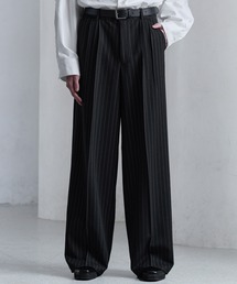 CLEL（クレイル） スラックス 「CLEL」Prime TR Semi-wide Tuck Slacks