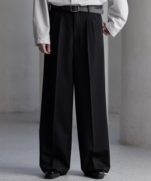 SssS　clel スラックス&テーラード CLEL スラックス 「CLEL」Prime TR Semi-wide Tuck Slacks