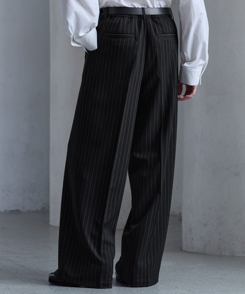 CLEL（クレイル） スラックス 「CLEL」Prime TR Semi-wide Tuck Slacks