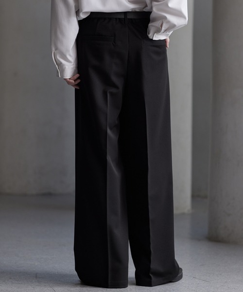 プライムTR3Dタックパンツブラック 【CLEL】 CLEL（クレイル）の「【CLEL】Prime TR 3D Tuck Pants