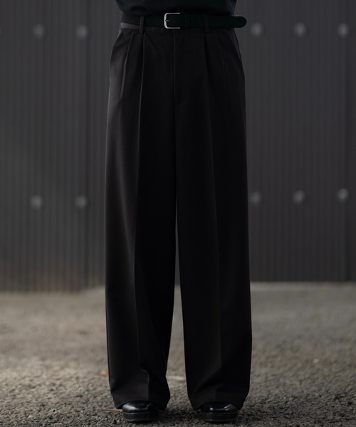 【CLEL】プライム TR 3Dタックパンツ　ブラック XSサイズ CLEL（クレイル）の「【CLEL】Prime TR 3D Tuck Pants