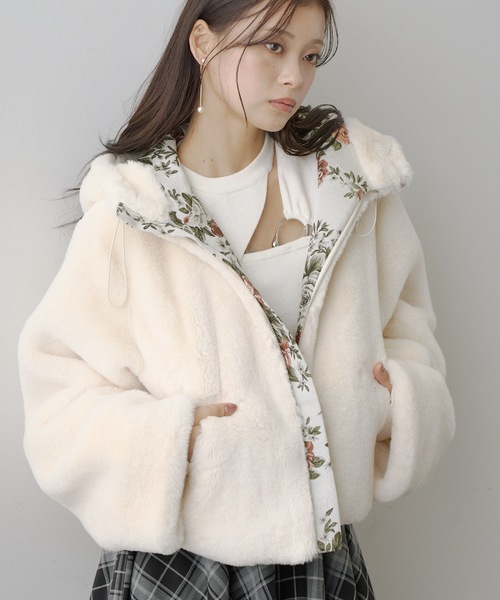 VIOLETTA（ヴィオレッタ） ブルゾン アウター ラウンドヘムファー