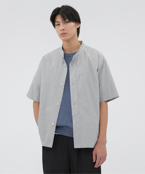 MHL. LIGHT COTTON LINEN POPLIN シャツ M MHL. シャツ LIGHT WASHED COTTON POPLIN SHIRT メンズ