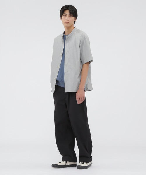 MHL. シャツ LIGHT WASHED COTTON POPLIN SHIRT メンズ
