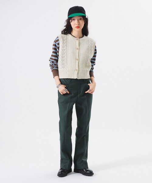 BEAMS BOY ベスト ジレ レース ニット レディース : ZOZOTOWN