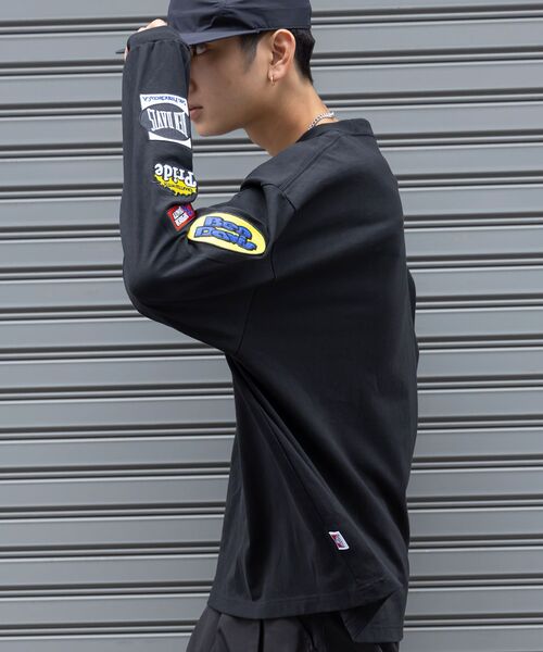「BEN DAVIS」 長(zhǎng)袖Tシャツ MEDIUM ホワイト メンズ