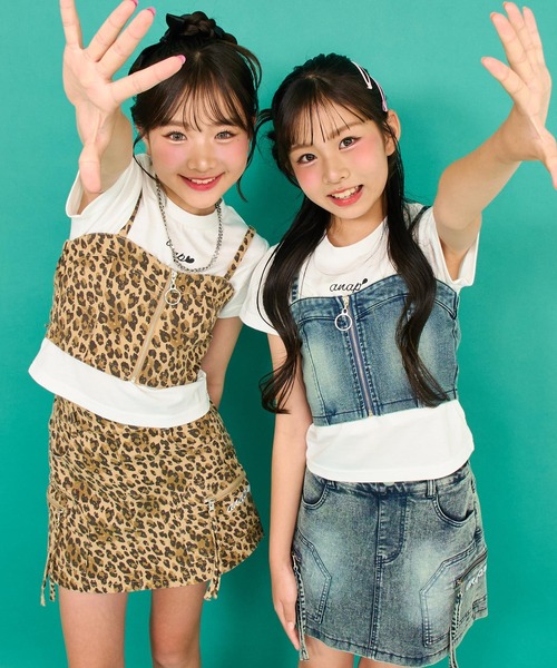 ANAP kids7点セット★美品★90〜100 ANAP GiRL（アナップガール） tシャツ バッグ スピンドル ビスチェ × T