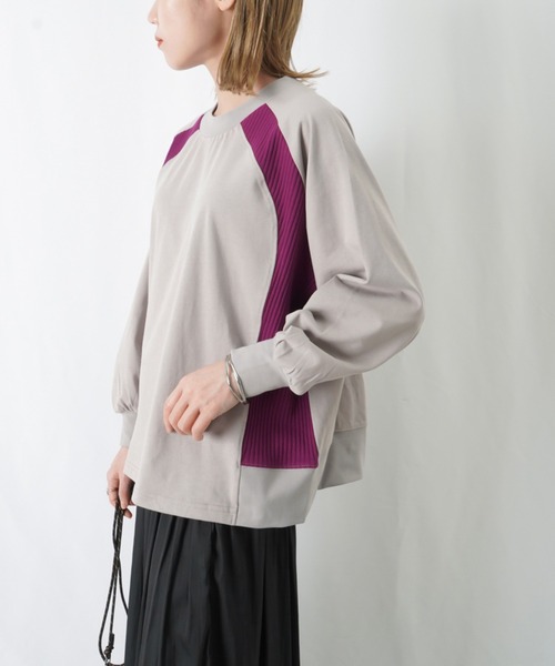 LADY LUCK LUCA ホワイトシャツ 長袖 LADY LUCK LUCA ブラウス シャツ LC/LLL カットジャガード