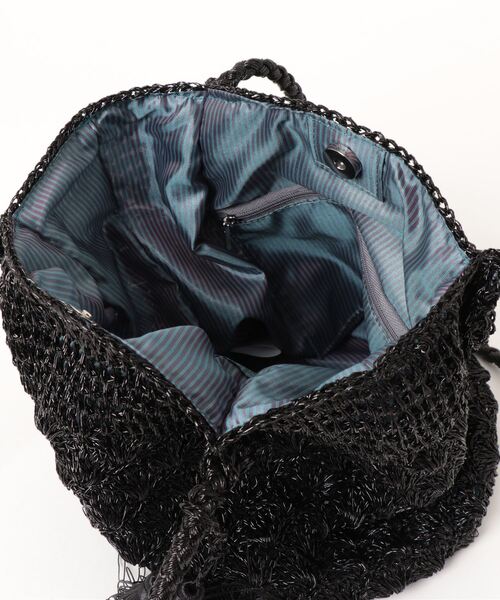 「COOCO」 かごバッグ 9 ブラック レディース_画像2