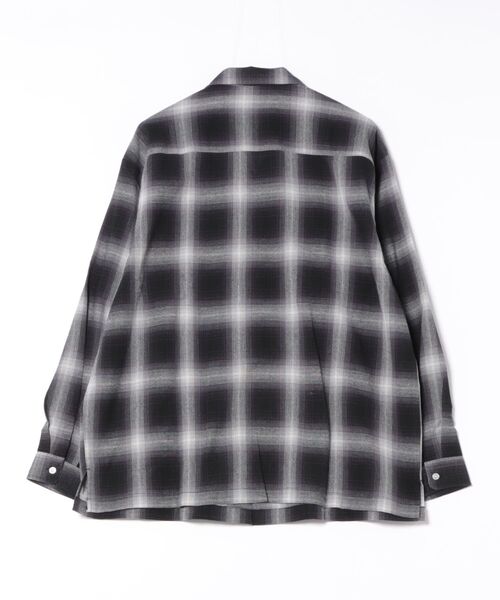 NAVY シャツ オンブレチェックシャツ メンズ レディース : ZOZOTOWN