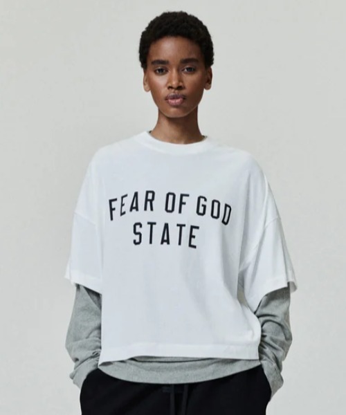 ESSENTIALS / Tシャツ/L/コットン/GRY/8317-343-1672 FOG ESSENTIALS（エフオージーエッセンシャルズ） tシャツ Fear of God