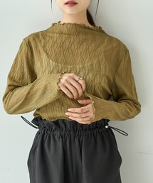 mil（ミル） tシャツ ニュアンス柄 シアートップス「588094
