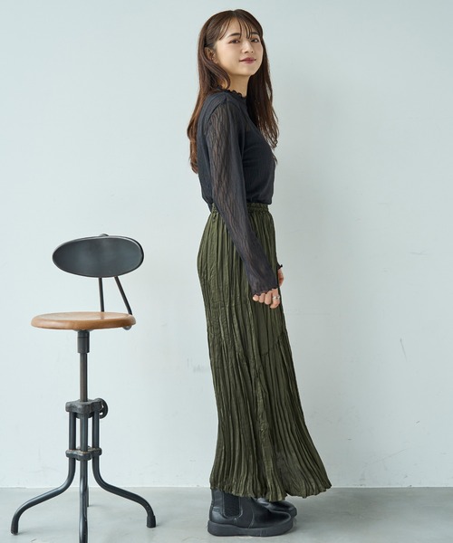 mil（ミル） tシャツ ニュアンス柄 シアートップス「588094