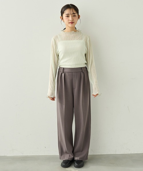 mil（ミル） tシャツ ニュアンス柄 シアートップス「588094