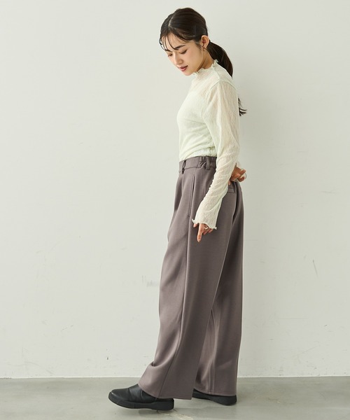 mil（ミル） tシャツ ニュアンス柄 シアートップス「588094