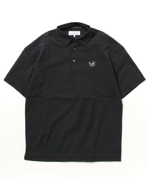 「beats per minute」 半袖ポロシャツ L ブラック メンズの画像2