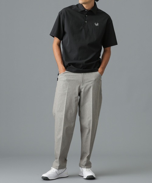 「beats per minute」 半袖ポロシャツ L ブラック メンズの画像9