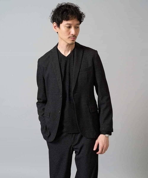早い者勝ち 激レア Golfickers 黒 Vネックジャケット Ｌサイズ a.v.v（アー・ヴェ・ヴェ） tシャツ 針抜きジャカードVネックTシャツ