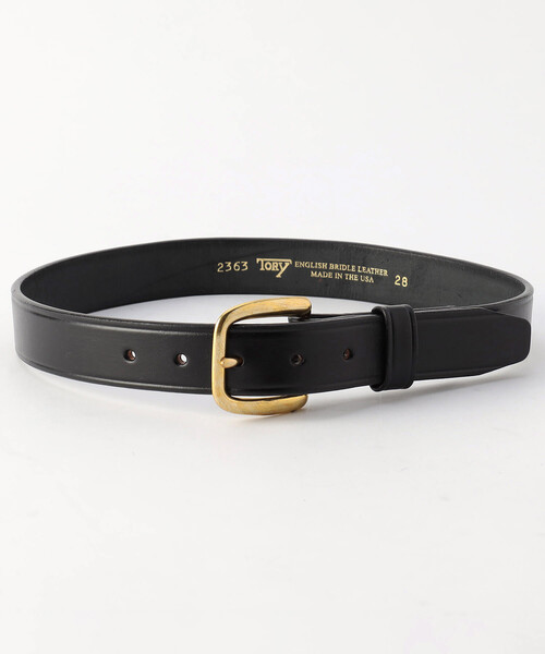 TORY LEATHER トリー レザー Creased Belt ベルト 黒 TORY LEATHER（トリーレザー）の「＜TORY＞ Creased Belt/ベルト