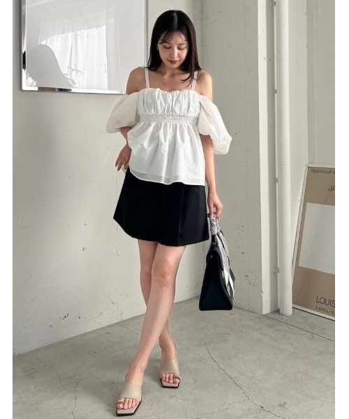 FRAY I.D（フレイ・アイディー） ショートパンツ 0 オフホワイト