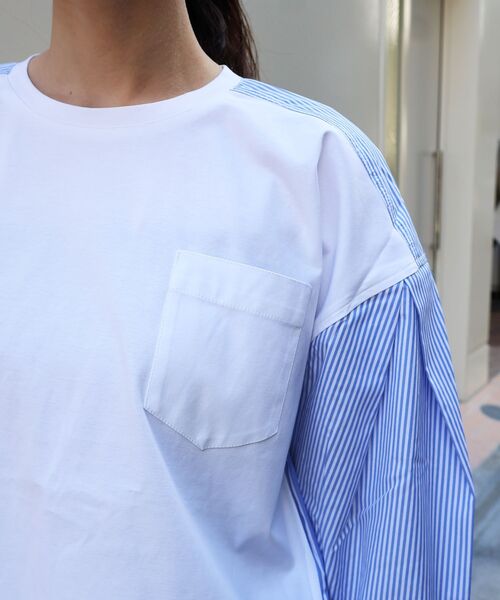 le.coeur blanc（ルクールブラン） tシャツ vaneumストライプ