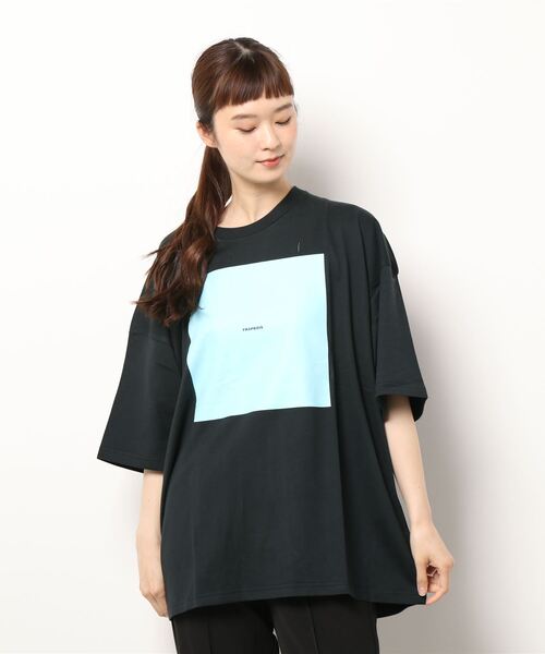 「FRAPBOIS PARK」 半袖Tシャツ 1 ブラック レディース_画像2