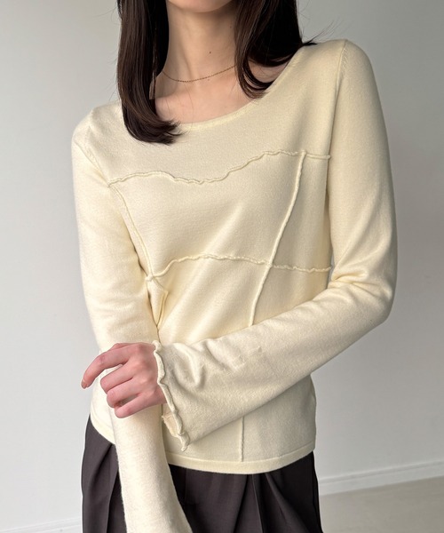 【なっち様】メゾンドドルチェ　メローニット 中古・古着通販】maison de dolce (メゾンドドルチェ) クロシェニット