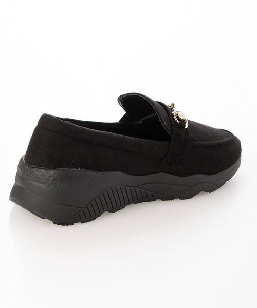 Fin（フィン） スニーカー ビットローファー厚底スリッポン「低反発