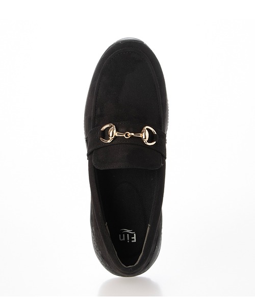 Fin（フィン） スニーカー ビットローファー厚底スリッポン「低反発