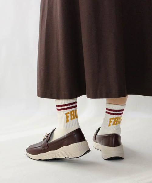 Fin（フィン） スニーカー ビットローファー厚底スリッポン「低反発