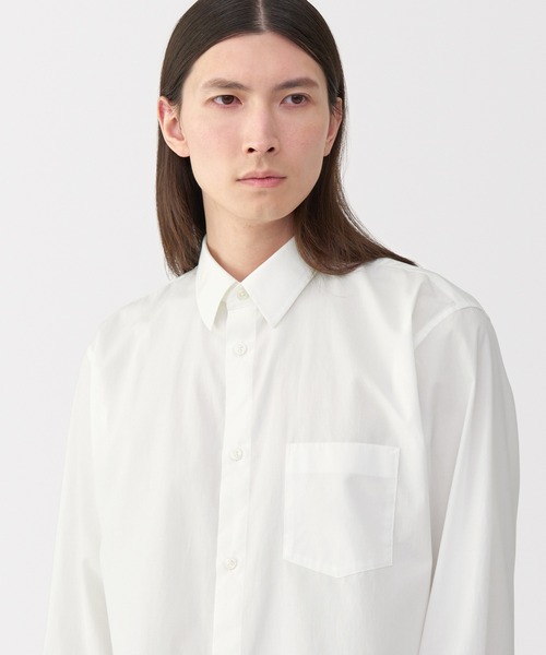 「MUJI Labo」 7分袖シャツ L ホワイト メンズ_画像5