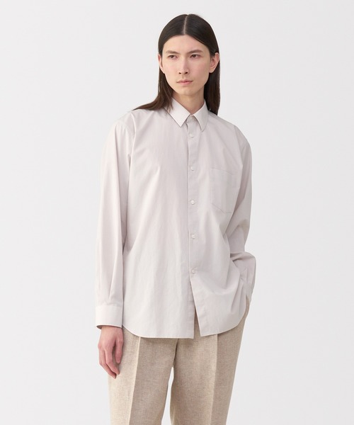 「MUJI Labo」 7分袖シャツ L ホワイト メンズ_画像9