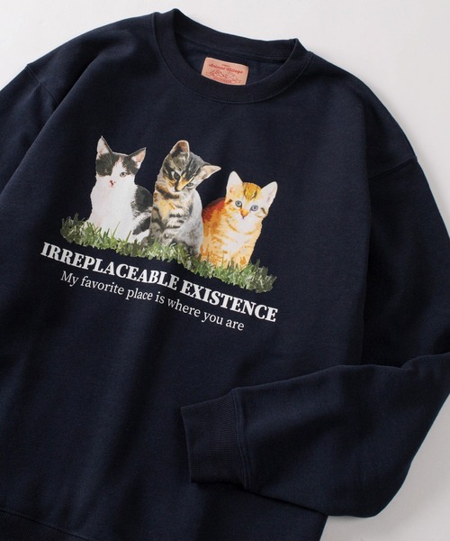 トレーナー スウェット 「81」アニマル 転写イラスト 裏起毛