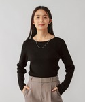 ニット セーター アンチピリングなめらかボート...の詳細画像3