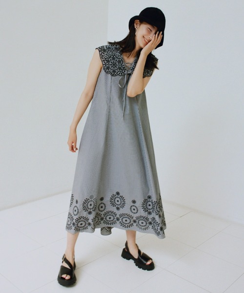 SNIDEL（スナイデル） ノースリーブワンピース 0 ホワイト レディース