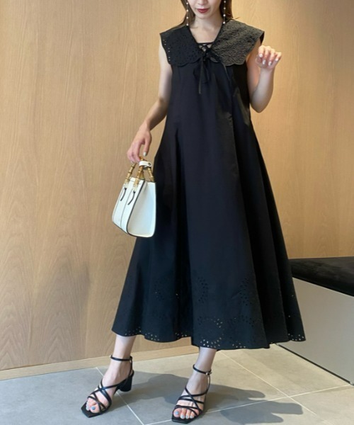 SNIDEL（スナイデル） ノースリーブワンピース 0 ホワイト レディース