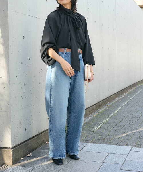 「RIVE DROITE」 長袖ブラウス FREE グレイッシュベージュ レディース_画像3