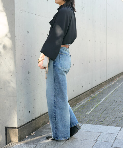 「RIVE DROITE」 長袖ブラウス FREE グレイッシュベージュ レディース_画像4