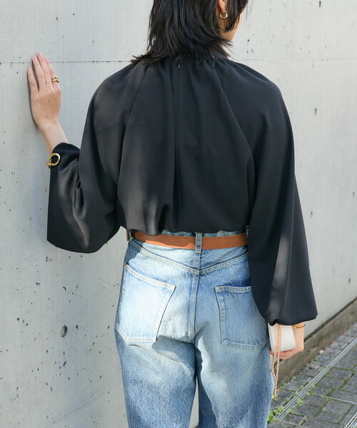 「RIVE DROITE」 長袖ブラウス FREE グレイッシュベージュ レディース_画像8