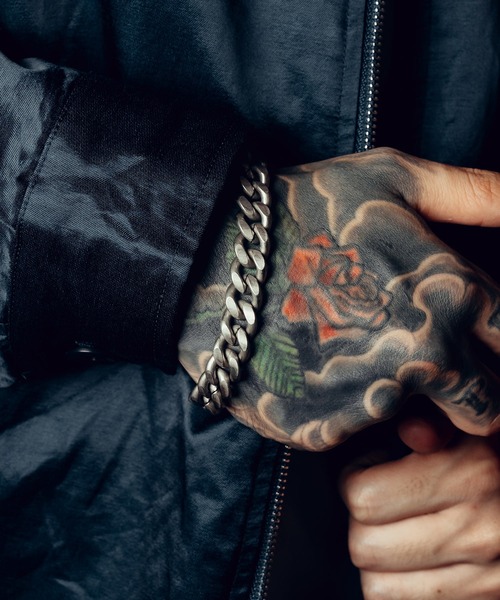 ブレスレット Curb chain bracelet メンズ レディース_5
