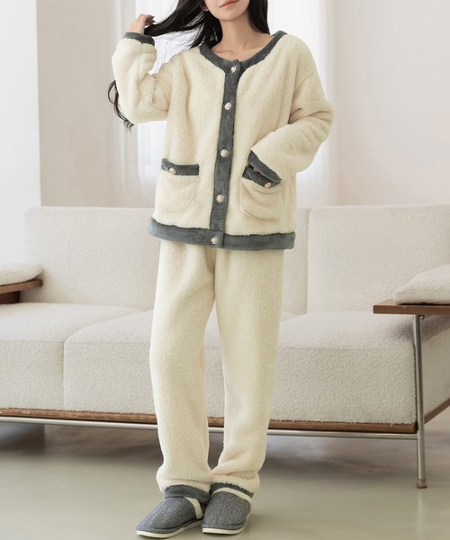 DAY CLOSET パジャマ ルームウェア 「セットアップ/金釦でレディな