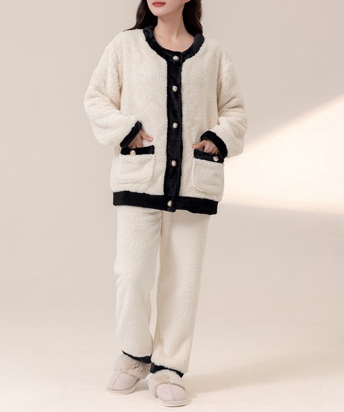 DAY CLOSET パジャマ ルームウェア 「セットアップ/金釦でレディな