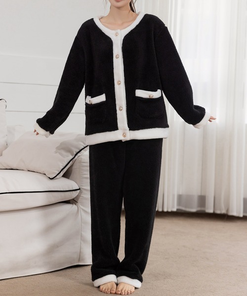 DAY CLOSET パジャマ ルームウェア 「セットアップ/金釦でレディな