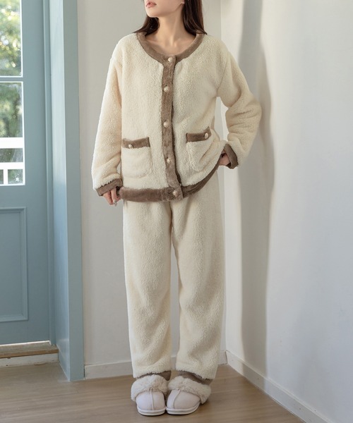 DAY CLOSET パジャマ ルームウェア 「セットアップ/金釦でレディな
