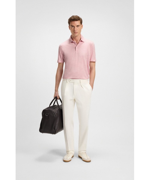 BOSS（HUGO BOSS） ポロシャツ BECKHAM x BOSS リネン メンズ