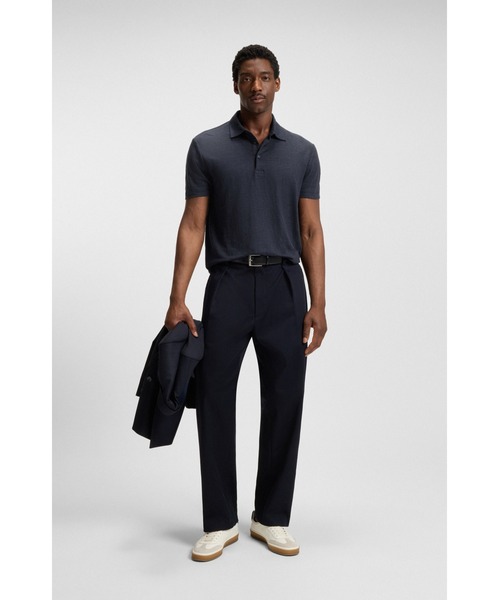 BOSS（HUGO BOSS） ポロシャツ BECKHAM x BOSS リネン メンズ